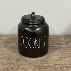 Rae Dunn Black Cookie Canister